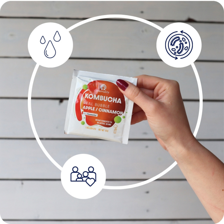 Kombucha Real Bubble Apple/Cinnamon