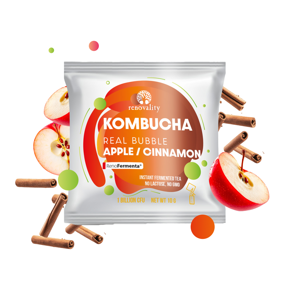 Kombucha Real Bubble Apple/Cinnamon